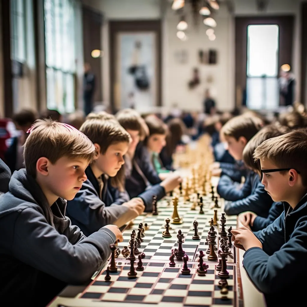 Bowen Chess Club at a Manchester Regional Tournament